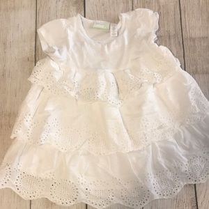 Soft cotton eyelet toddler dress